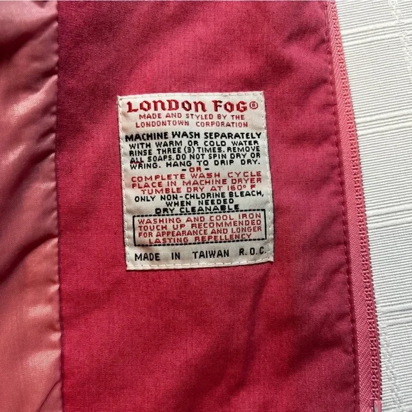 Vintage 80's London Fog Women's Pink Members Only Jacket Size 9/10 Retro - Picture 9 of 10